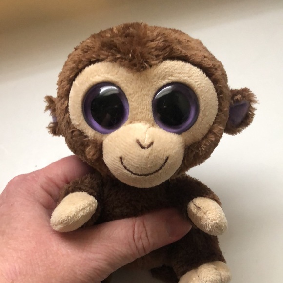 Stuffed Animal Monkey Y2K Ty Coconut 6” Plush Brown Monkey Toy - Picture 10 of 10